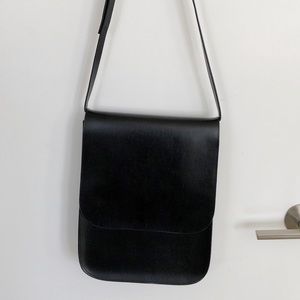 Minimalist Black Leather Bag